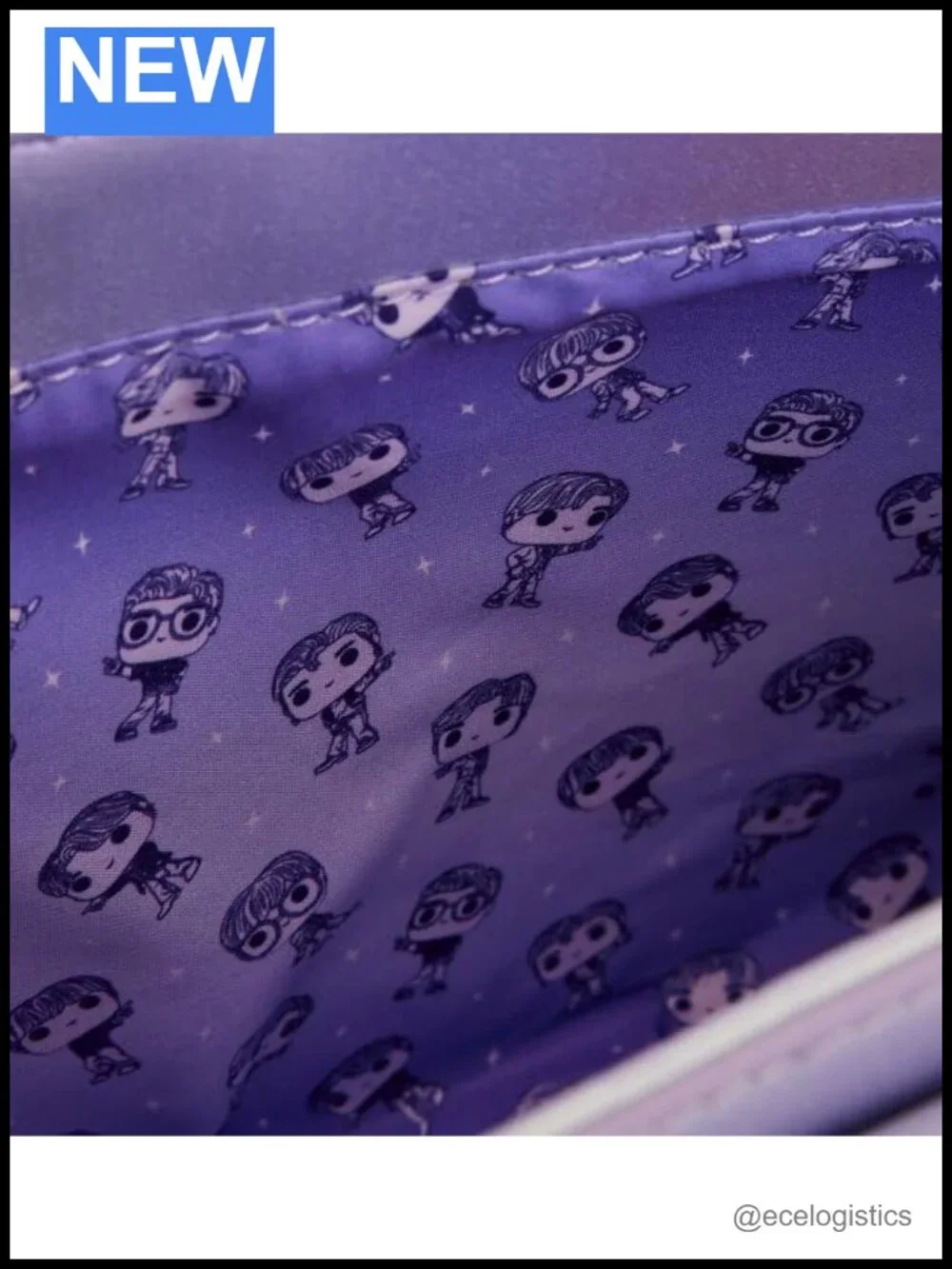 Loungefly BTS Iridescent Purple Faux Leather Crossbody Bag